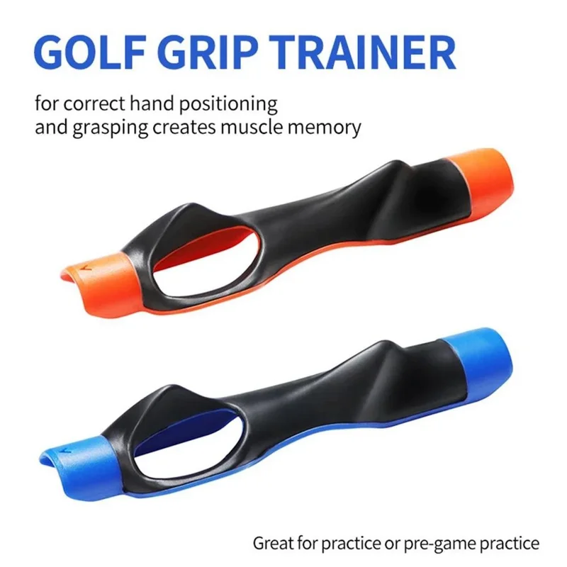 TA021 Golf Club Grip Trainer Beginners Hand Position Corrector Anti Slip Grip (Box Packaging) - Grey
