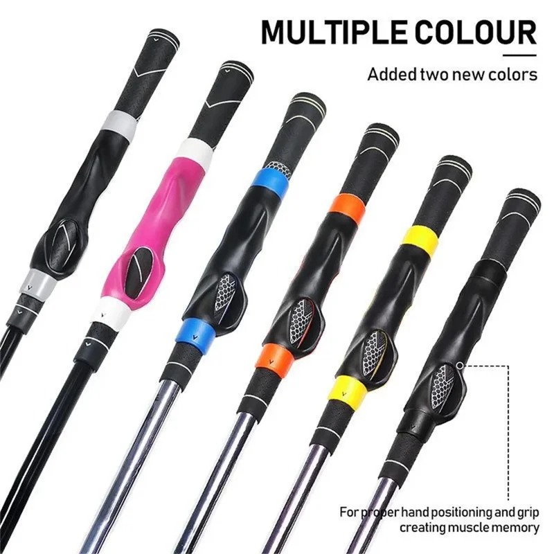 TA021 Golf Club Grip Trainer Beginners Hand Position Corrector Anti Slip Grip (Box Packaging) - Grey
