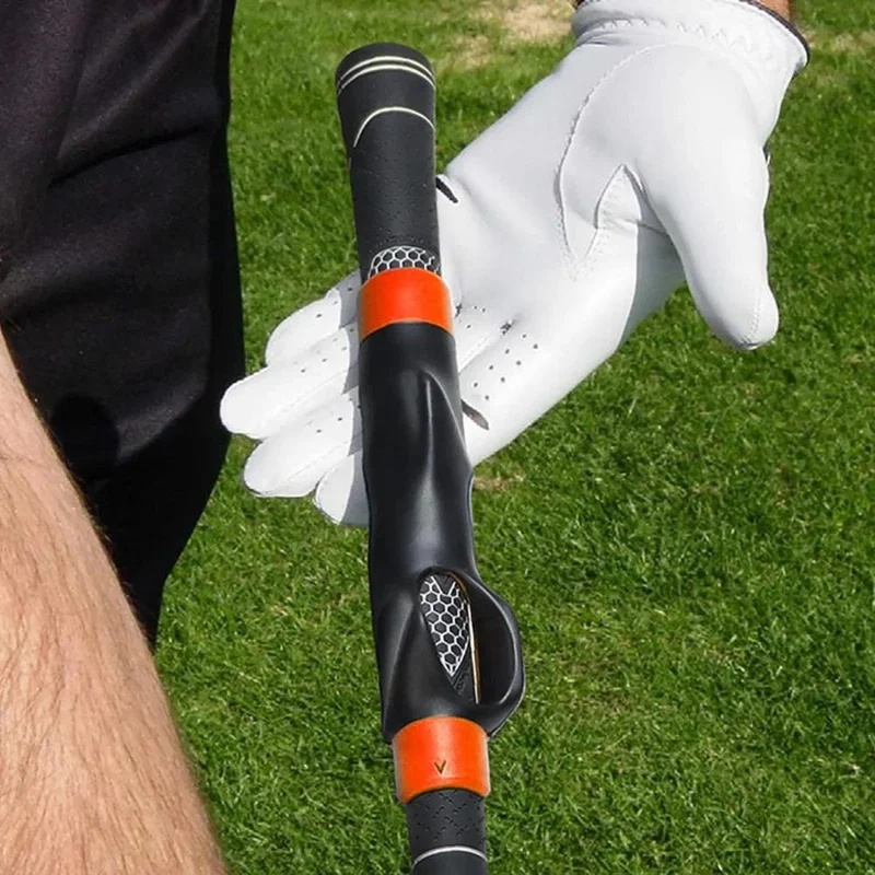 TA021 Golf Club Grip Trainer Beginners Hand Position Corrector Anti Slip Grip (Box Packaging) - Grey