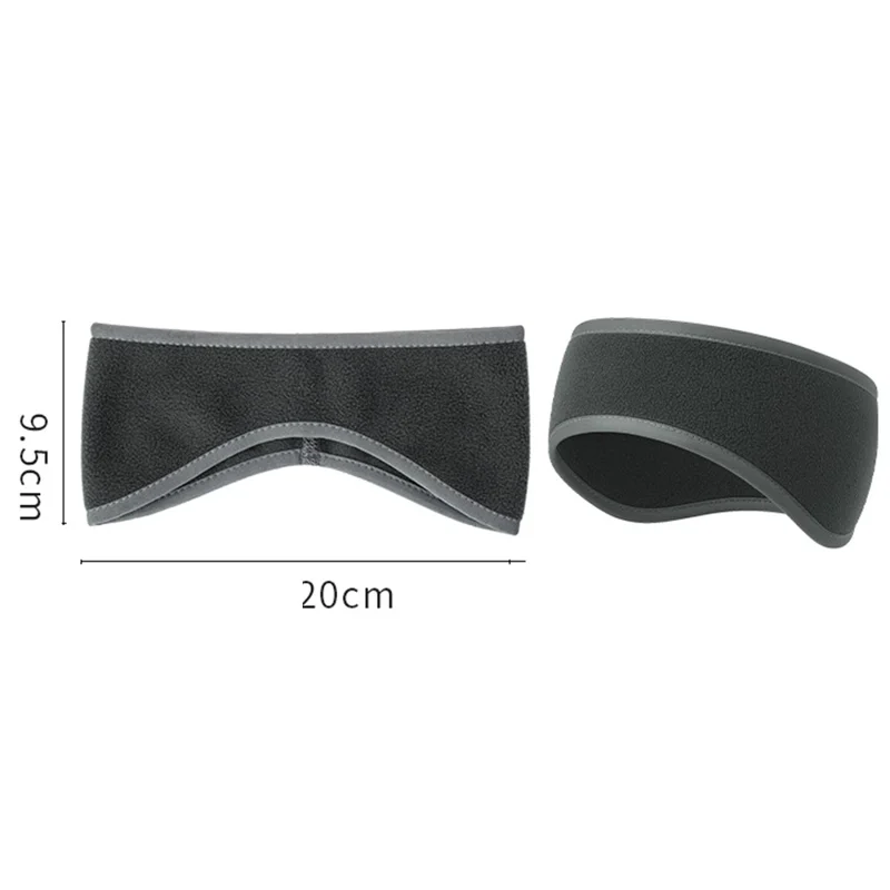 Faixa de Proteção de Orelhas para Crianças de Inverno - Fleece Polar para Esqui, Ciclismo, à Prova de Vento - Preto