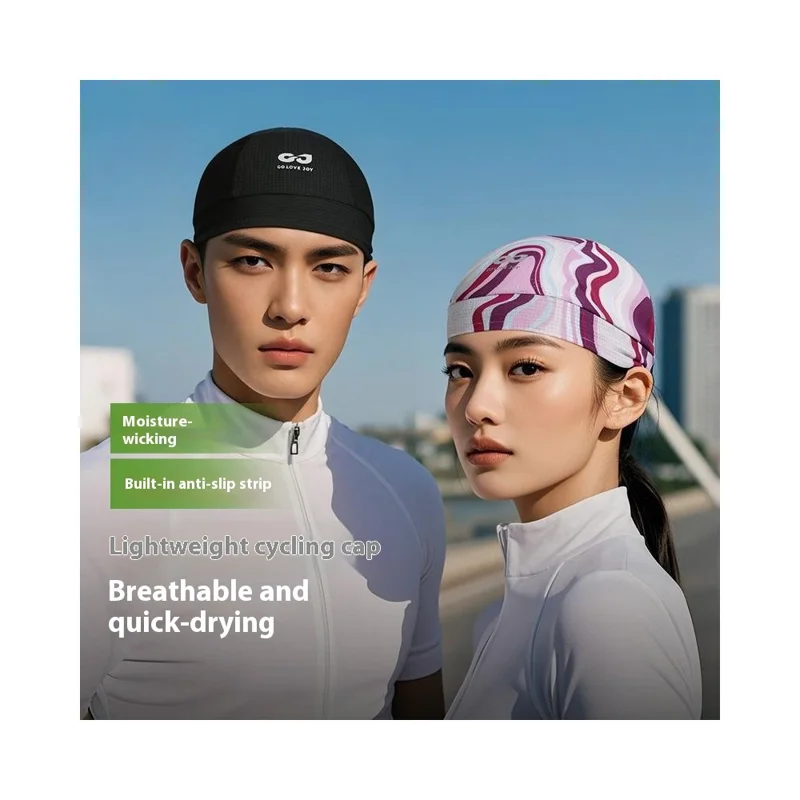 GOLOVEJOY XMZ293 Quick Dry Moisture Wicking Skull Cap UV Protection Summer Cycling Helmet Liner - Style A