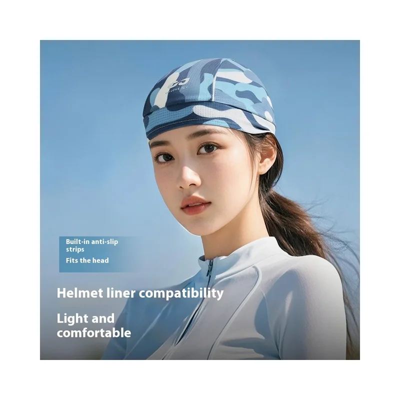 GOLOVEJOY XMZ293 Quick Dry Moisture Wicking Skull Cap UV Protection Summer Cycling Helmet Liner - Style A