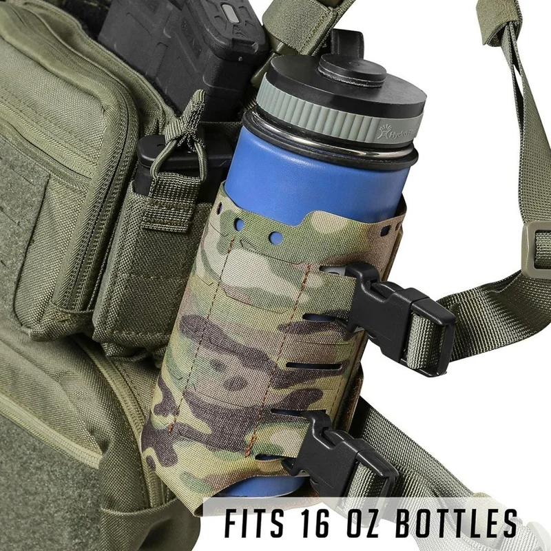 TE017 Tasca Tattica MOLLE per Radio Baofeng Porta Borraccia da 16 once Compatibile con Chest Rig / Plate Carrier