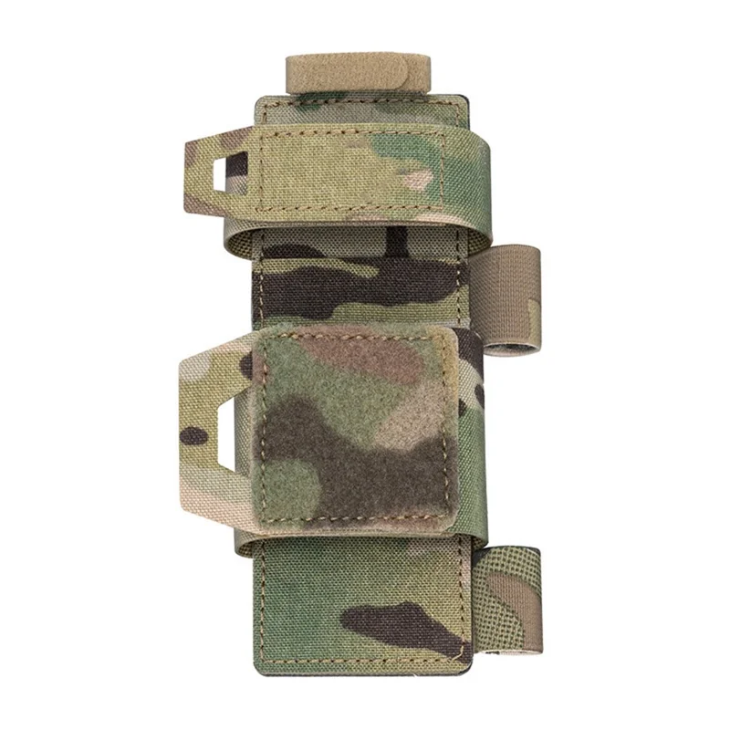 TE012 Bolsa de Armazenamento Médico de Emergência para Torniquete e Tesouras - MOLLE para Exteriores, Camuflagem para Campismo e Caminhadas