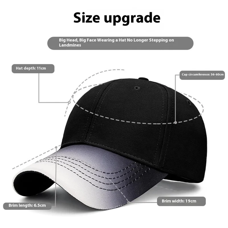 2025181 Cappellino da Baseball Quattro Stagioni Anti-Sole in Policotone - Nero con Sfumature Eleganti