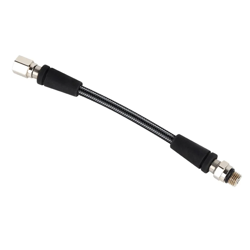 DIDEEP 15 cm Manguera de regulador de alta presión de buceo Fibra de carbono trenzada 7 / 16-20UNF Rosca