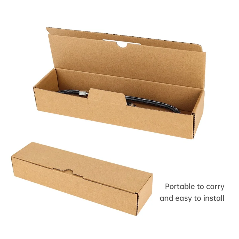Tuyau de régulateur de plongée sous-marine DIDEEP de 80 cm, tuyau tressé en fibre de carbone, filetage 7/16-20 UNF, haute pression