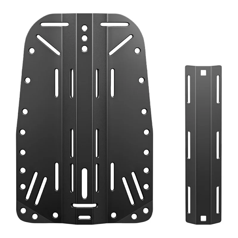 DIDEEP Accessoires de plongée sous-marine BCD portable léger Plaque dorsale en aluminium - Noir