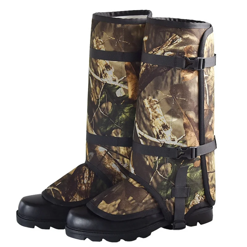 LUCKSTONE 2 Stück Outdoor Wandergamaschen Dschungel Trekking Verstellbare Fußbekleidungsabdeckung mit Aufbewahrungstasche, Größe S