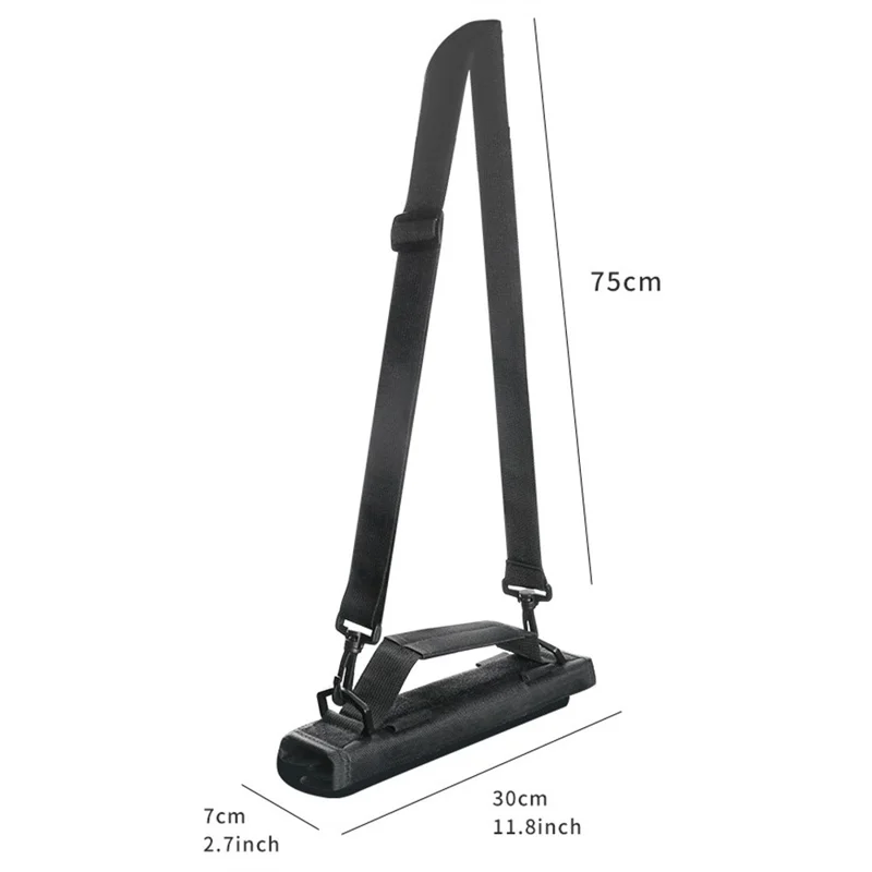 Bolsa Portátil Miniatura para Tacos de Golfe - Leve, Armazena 1-5 Tacos, com Alça de Ombro - Preto