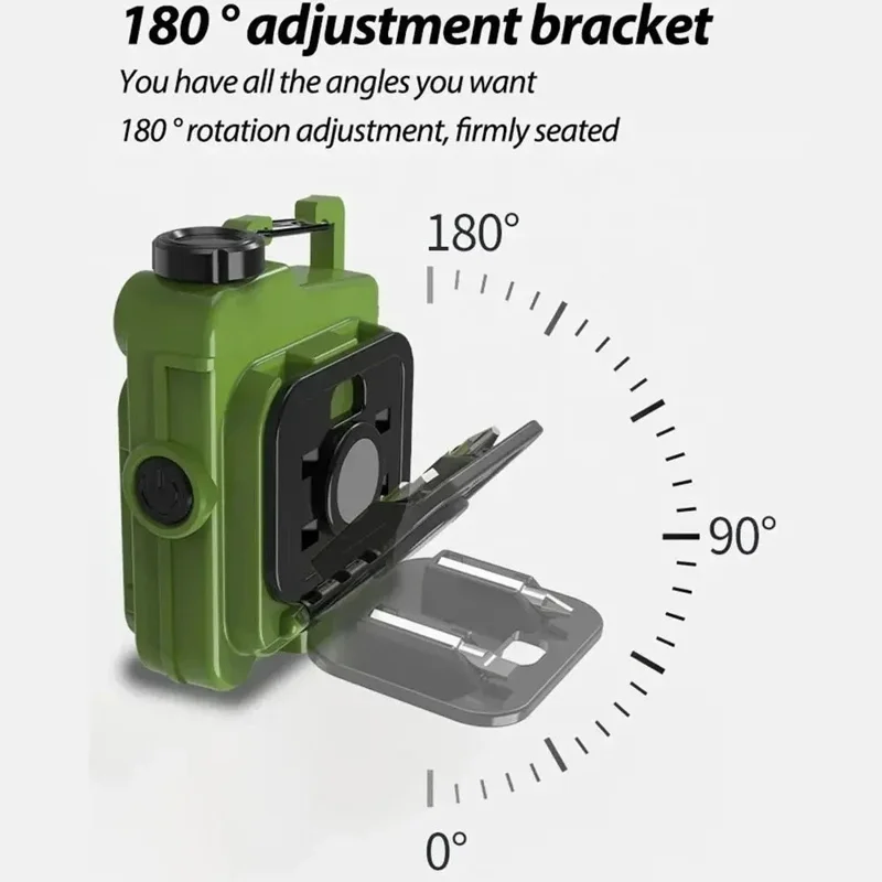 YX Multifunctional Keychain Flashlight Rechargeable COB XPE LED 6 Lighting Modes Portable Light - Sky Blue