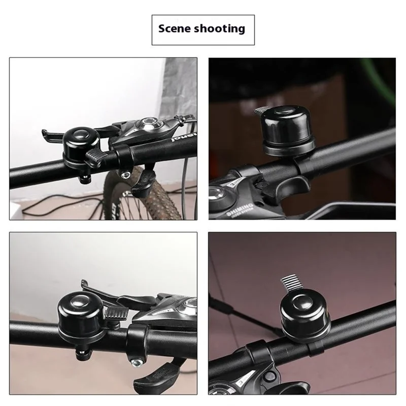 Supporto localizzatore per Apple AirTag, antifurto, campanello per mountain bike, in lega di alluminio, campanello per pollice da bicicletta