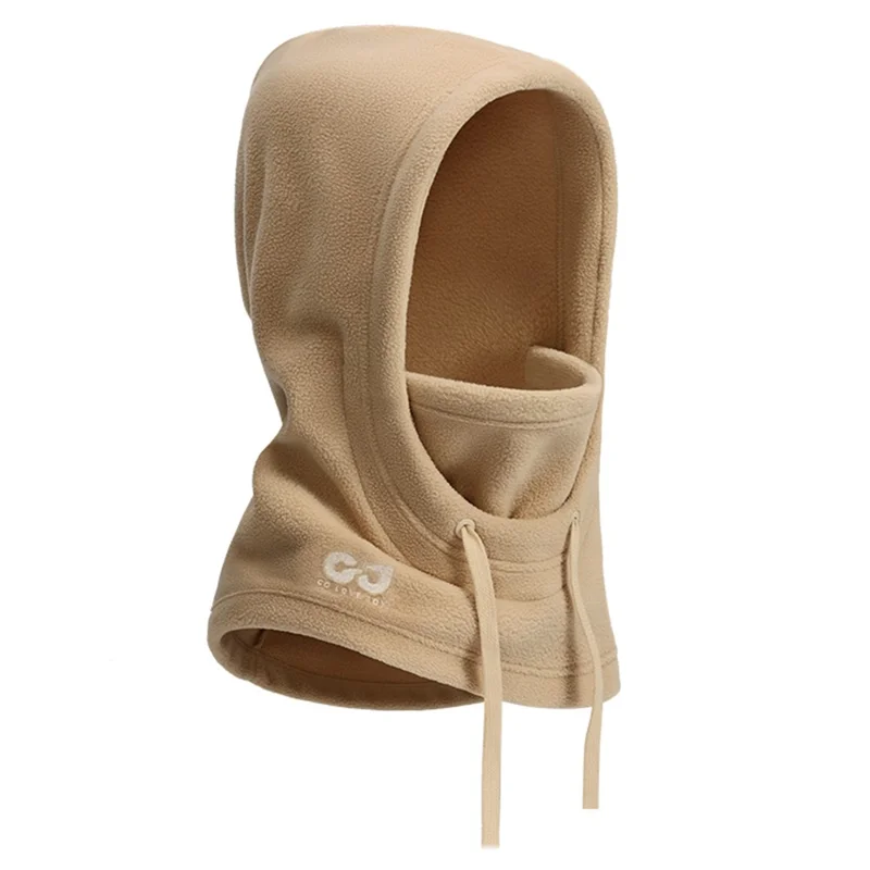 GOLOVEJOY DMZ96 Winter Polar Fleece Balaclava Snood Outdoor Cycling Neck Warmer Windproof Face Mask - Khaki