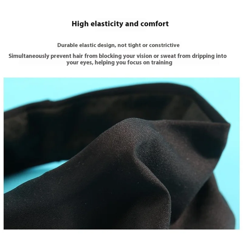 GY-A83 Sweat Wicking Headband for Men Women Fitness Yoga Running Sports Hair Band Lightweight Sweatband - Dark Grey