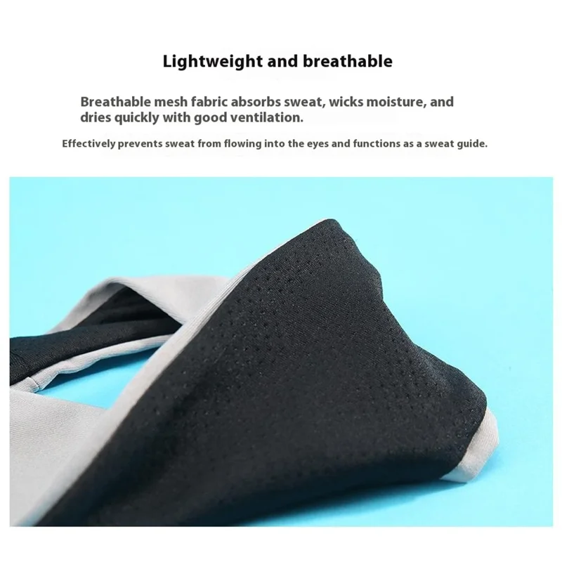 GY-A83 Sweat Wicking Headband for Men Women Fitness Yoga Running Sports Hair Band Lightweight Sweatband - Dark Grey