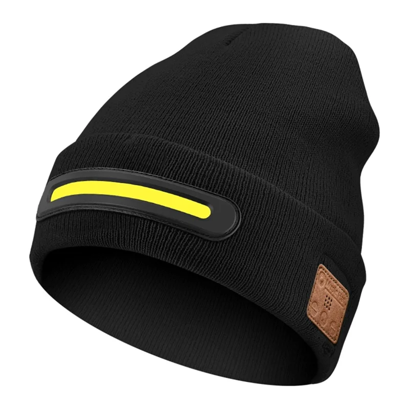 M1-BTD3 Rechargeable LED Light Beanie Hat Night Running Bluetooth-Compatible Music Headset Cap