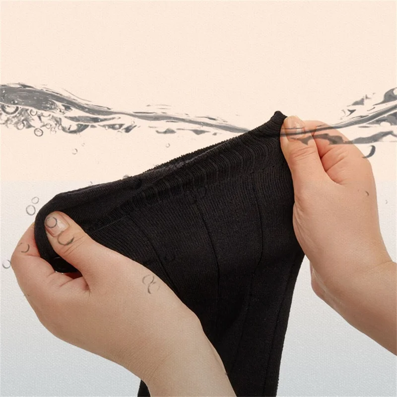 1 Pair Rechargeable Heated Socks 3 Temperature Settings Foot Heating Winter Socks with 2 5000mAh Batteries - Orange