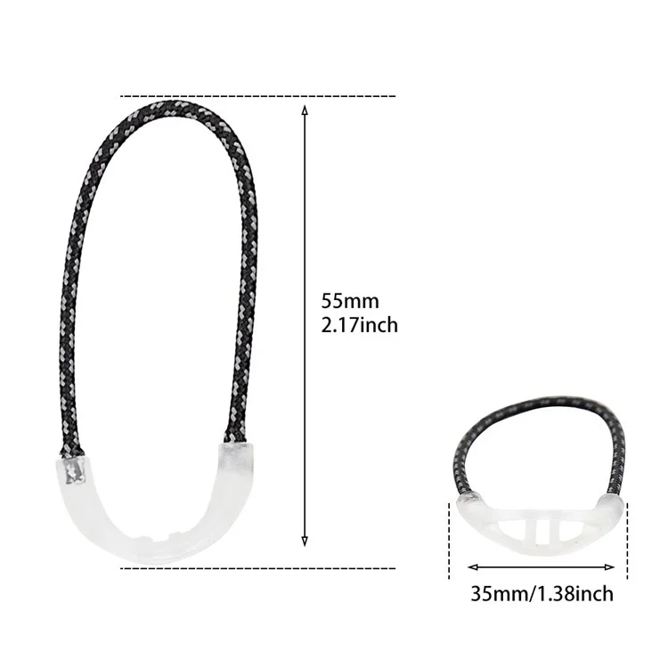 LUCKSTONE SLPJ 10 Pezzi Corda Luminosa per Chiusura Lampo Zaino Strumento Multifunzione per Campeggio all'aperto 