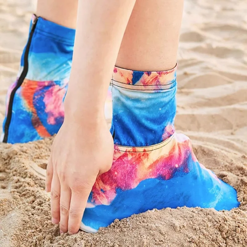 1 Pair Desert Hiking Anti Sand Shoe Covers Outdoor Travel Shoe Protection Cover - Starry Sky / XS