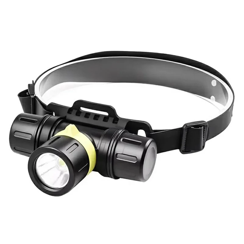 D1379 Professional XHP70 LED Scuba Diving Headlamp IPX8 Waterproof High Low Beam Underwater Head Torch (No Battery)