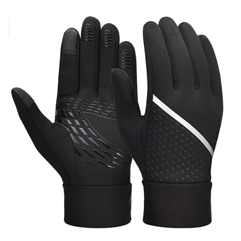 1Pair Winter Gloves for Children Windproof Warm Cycling Gloves Touchscreen Anti-Slip - XS