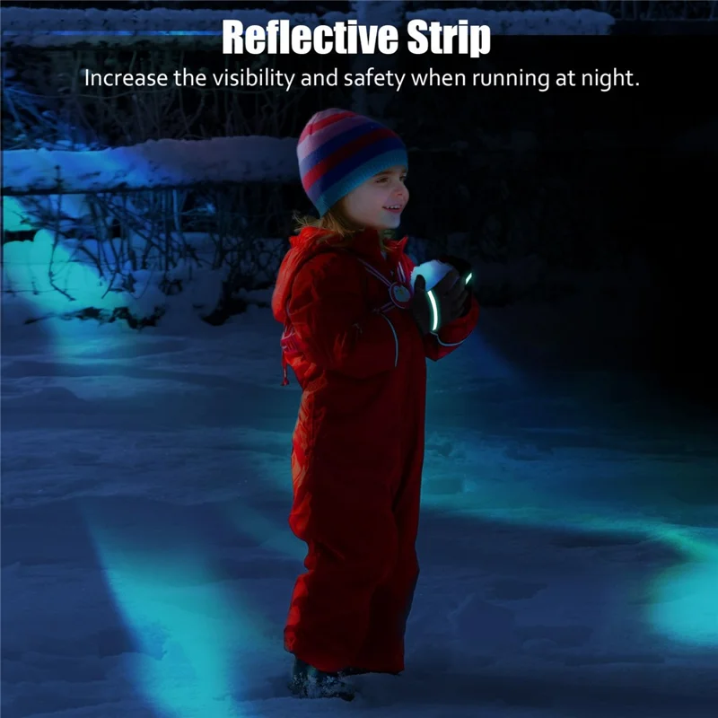 1Pair Winter Gloves for Children Windproof Warm Cycling Gloves Touchscreen Anti-Slip - XS