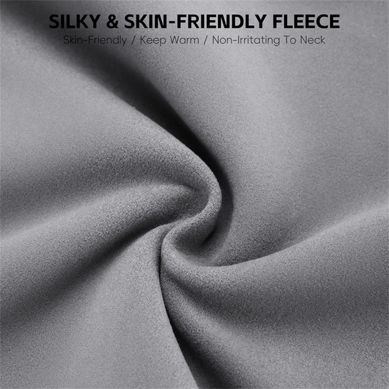 WEST BIKING YP0201478 Winter Cycling Face Mask with Ear Loop Windproof Neck Gaiter for Outdoor Sports - Light Grey