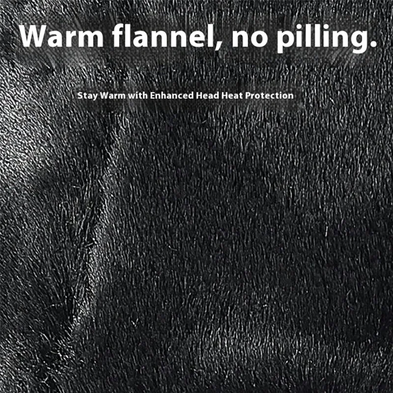 Winter PU Trapper Hat Outdoor Windproof Ski Cap Ear Flap Protection Thickened Fleece Lined Warm Hat - Brown