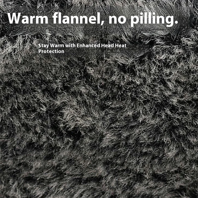 Winter Oorwarmers Hoed met Fleece Voering Dikke Warme Fiets Oorbescherming Pet Buiten Winddicht Ski Aviator Hoed - Donkerblauw