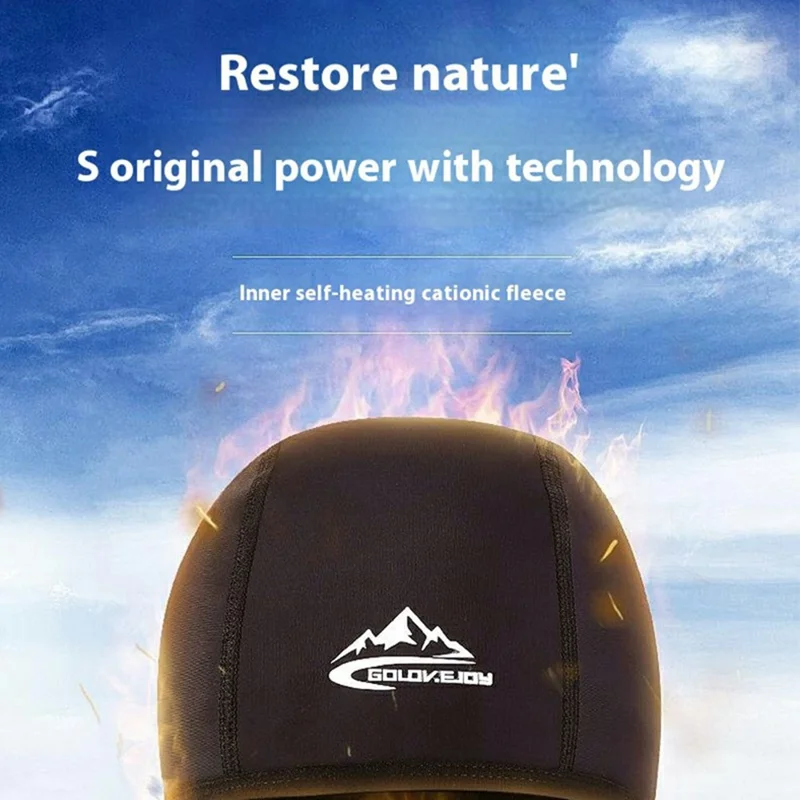 GOLOVEJOY DMZ45 Winter Fietsmuts Thermisch Fleece Outdoor Sportmuts Waterdicht Winddicht Oorbewaking Fietsmuts - Heather Grey