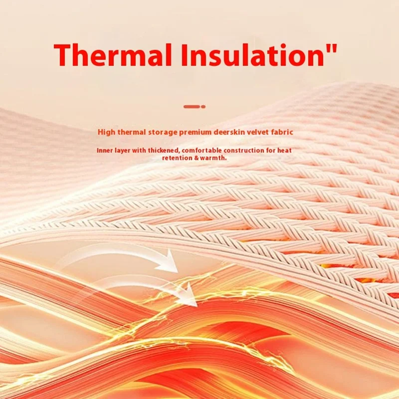 Warm Face Mask Double Layer Thickened Windproof Cover for Women Adjustable Ear Loop Mask for Cycling  /  Skiing  /  Commuting - Black