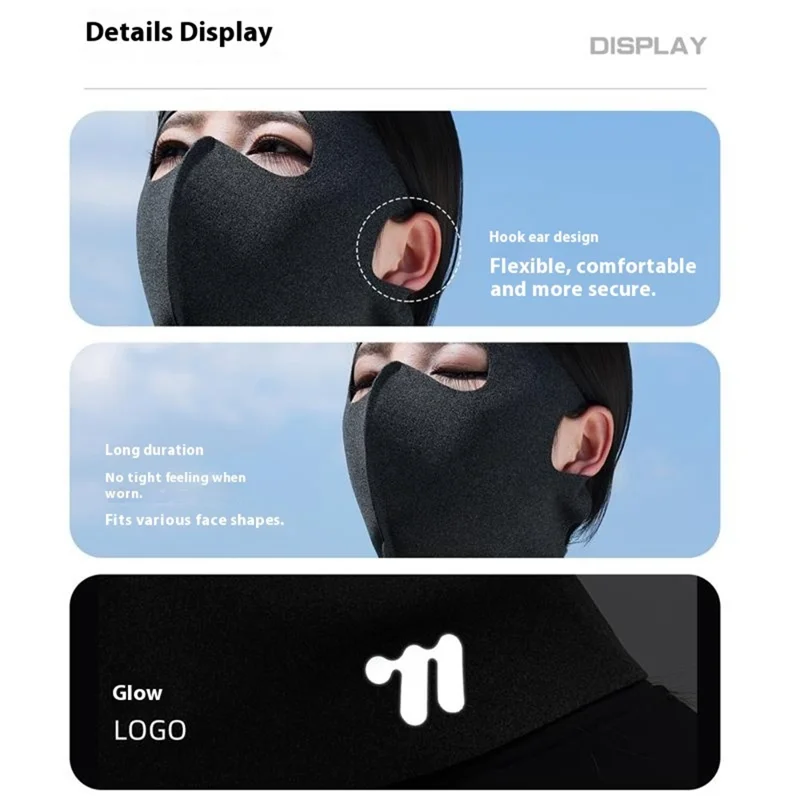 WEST BIKING YP0201482 Winter Face Mask Windproof Neck Gaiter Cycling Balaclava Thermal Protective Headwear - Black