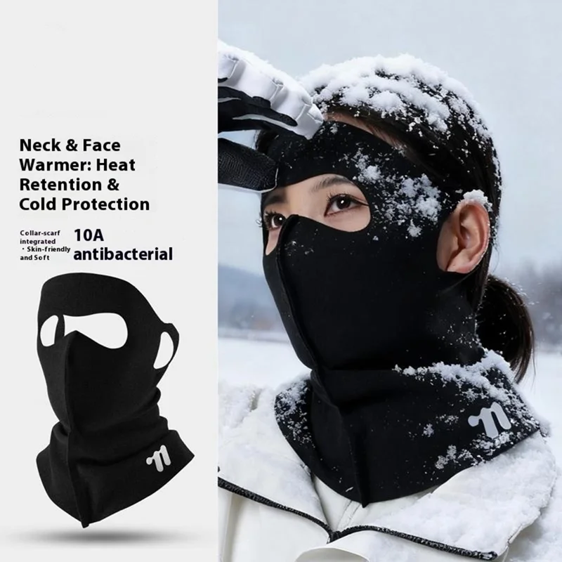 WEST BIKING YP0201482 Winter Face Mask Windproof Neck Gaiter Cycling Balaclava Thermal Protective Headwear - Black