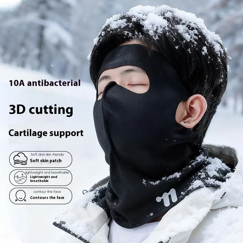 WEST BIKING YP0201482 Winter Face Mask Windproof Neck Gaiter Cycling Balaclava Thermal Protective Headwear - Black