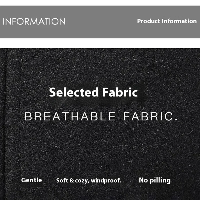 قبعة بيسبول للرجال مع حماية للأذنين قبعة دافئة مضادة للرياح من الصوف قبعة خارجية للشتاء - أسود