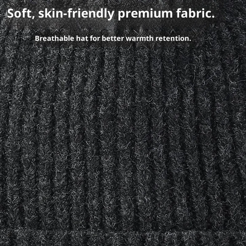 3Pcs / Set Winter Windproof Knitted Gloves Elastic Beanie Hat and Neck Warmer for Outdoor Skiing Cycling - Light Grey