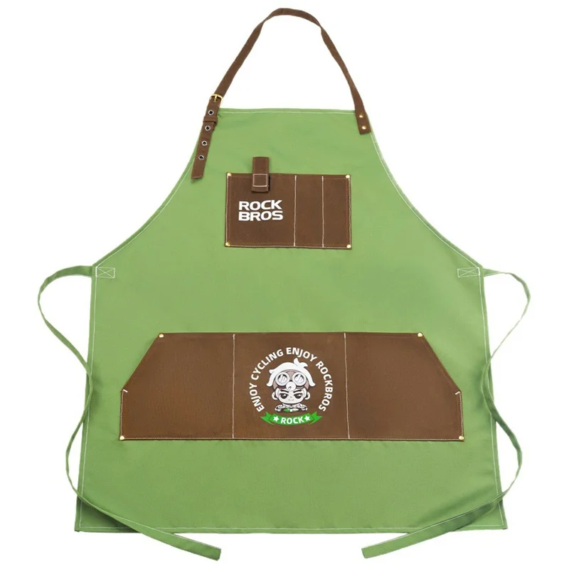 ROCKBROS Grembiule da Lavoro con Tasche Multiple Impermeabile per Cucina e Pulizia