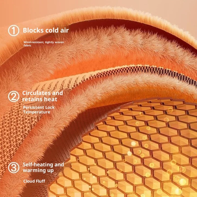 DRMZ33 Pilot Style Kids Winter Hat Windproof Warm Trapper Cap with Removable Goggles - Orange