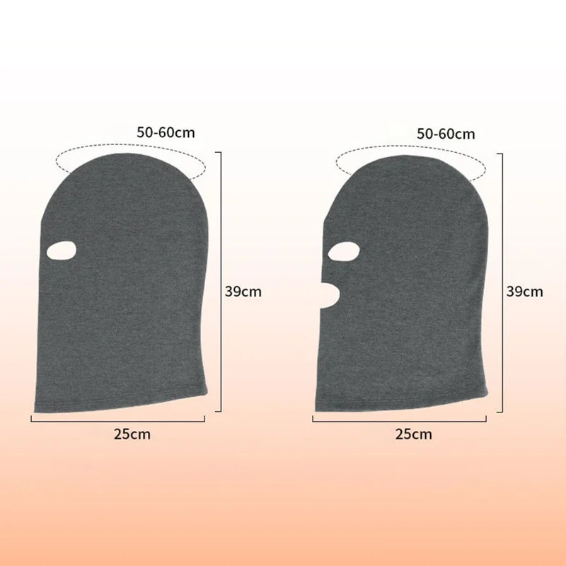 Outdoor Thermal Fleece Balaclava Windproof Neck Warmer Helmet Liner Seamless Thickened Ski Face Mask - DR-2K-01 Black