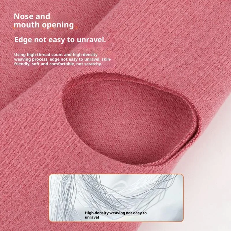 Outdoor Thermal Fleece Balaclava Windproof Neck Warmer Helmet Liner Seamless Thickened Ski Face Mask - DR-2K-01 Black