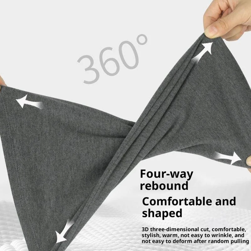 Outdoor Thermal Fleece Balaclava Windproof Neck Warmer Helmet Liner Seamless Thickened Ski Face Mask - DR-2K-01 Black