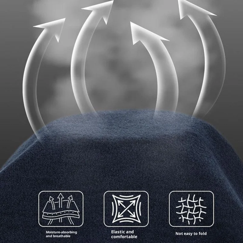 Outdoor Thermal Fleece Balaclava Windproof Neck Warmer Helmet Liner Seamless Thickened Ski Face Mask - DR-2K-01 Black