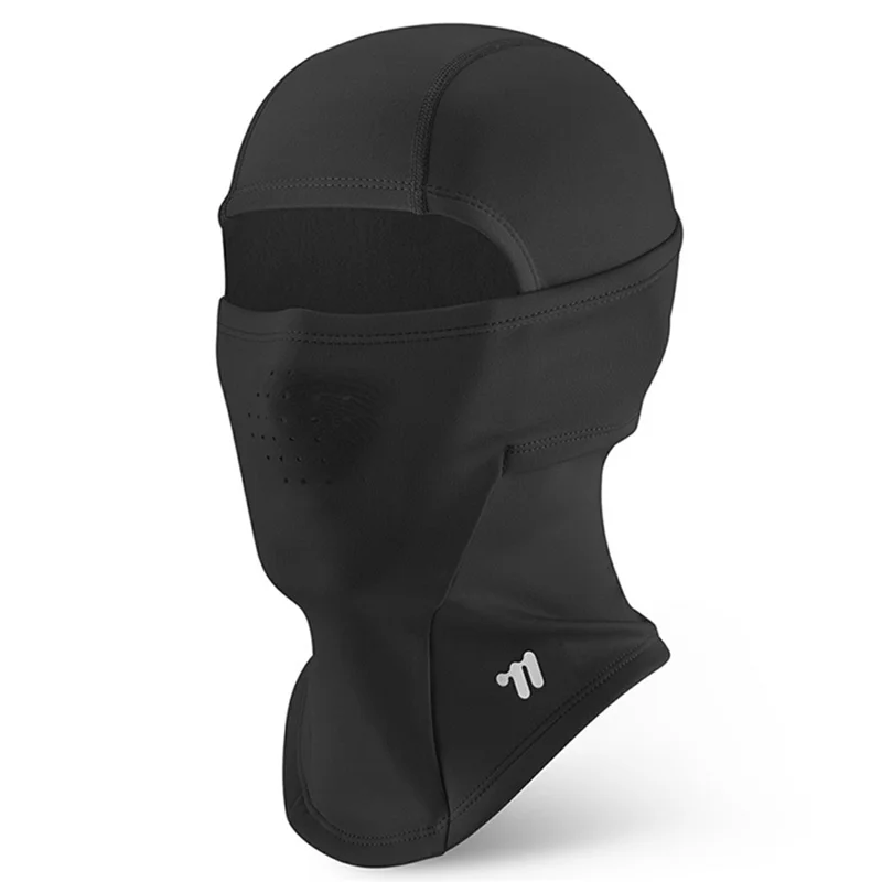 WEST BIKING YP0201486 Kinderwetterschutzmaske Warm Elastischer Kopf Gesichtsschutz Atmungsaktiv für Radfahren Skifahren - Schwarz