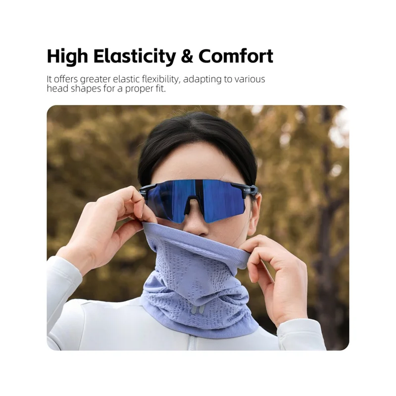 WEST BIKING YP0201493 Vinter Cykling Ansigtsmaske Strikket Halsvarmer Termisk Elastisk til Udendørs Sport - Sort