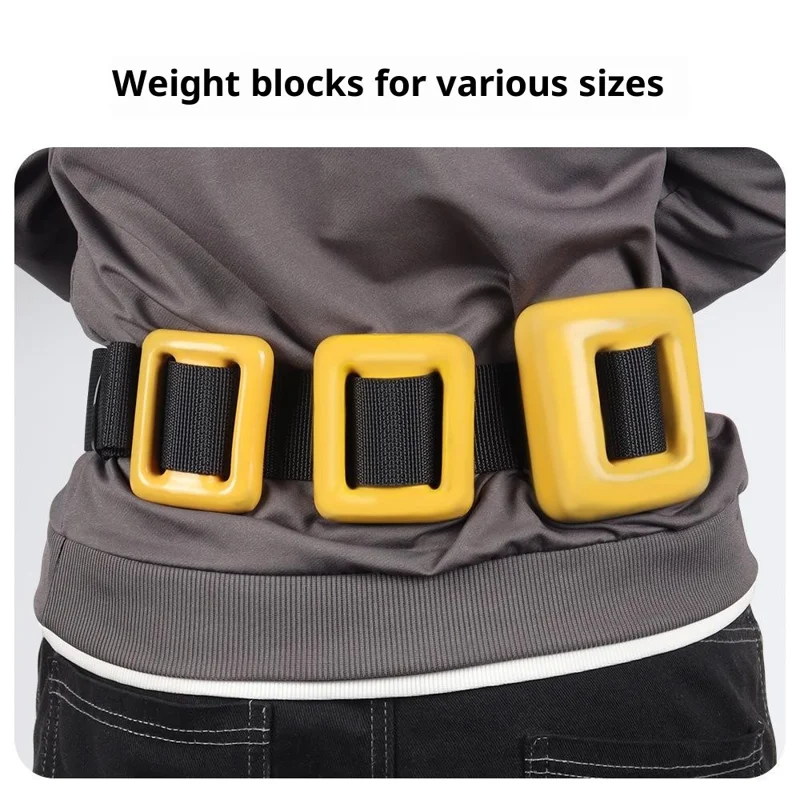 Diving Weight Belt Quick Release Freediving Scuba Belt Lead Block Holder for Deep Diving - Black