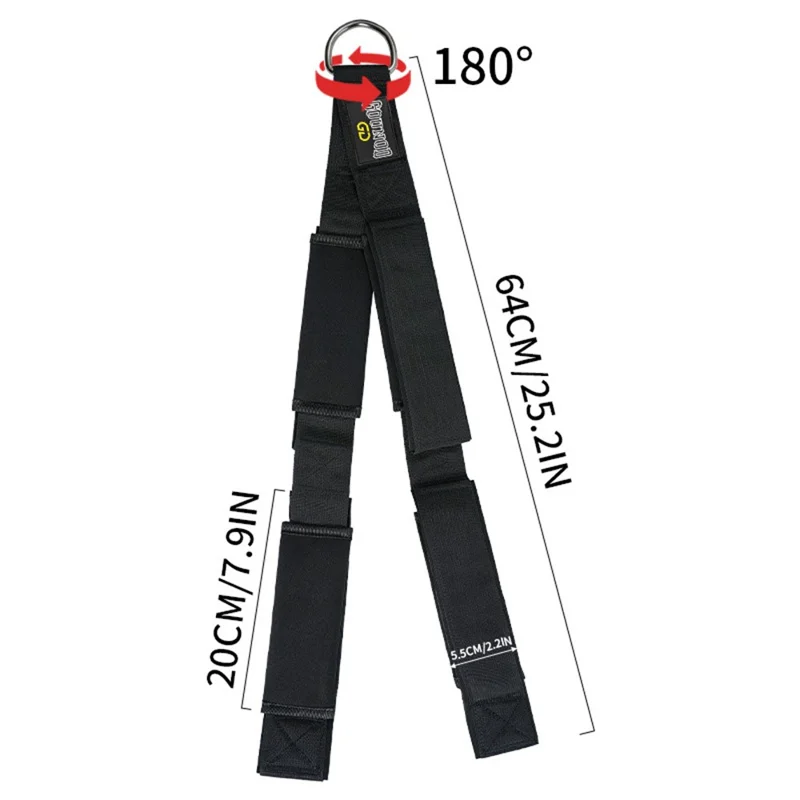 Accessorio per Macchina da Cavo GOUNOD SK029 Attacco per Sollevamento Laterale, Fune per Tricipiti per Allenamento di Forza