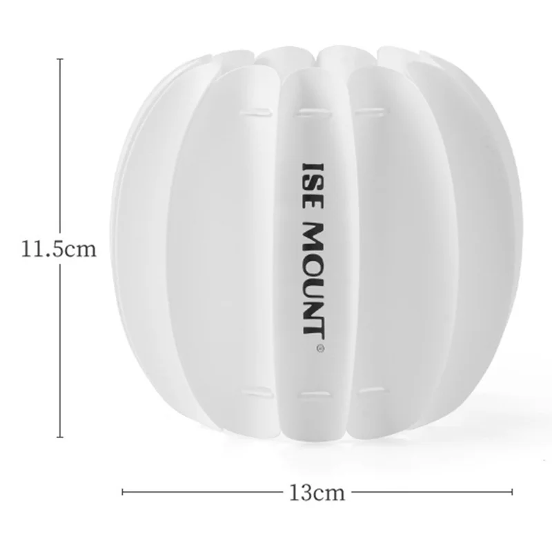 ISE MOUNT Outdoor Chiba PP Board Lampshade Waterproof Moisture-Proof Lamp Shade for Camping - Winter Melon Style  /  White