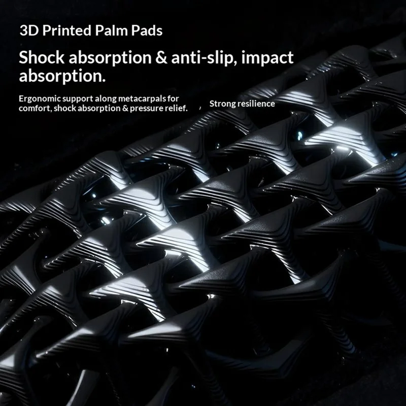 WEST BIKING YP0211278 1 Paio di Guanti da Ciclismo Stampa 3D Guanti da Corsa Antishock con Dita Lunghe Antiscivolo per Uomo Donna - M / Nero