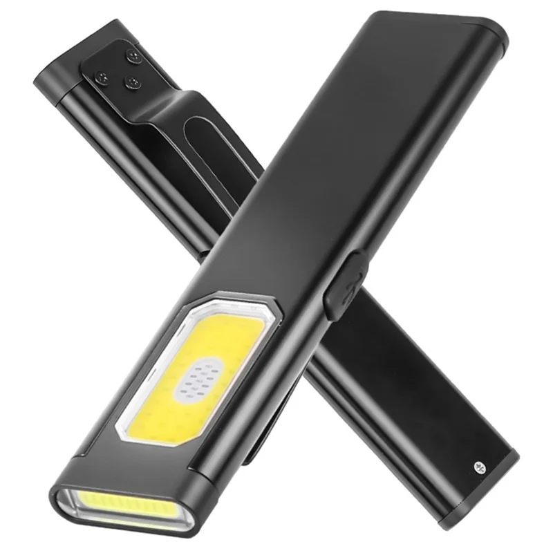 Linterna de Trabajo LED COB Portátil X615 con Imán Trasero/Clip para Exterior - Negro