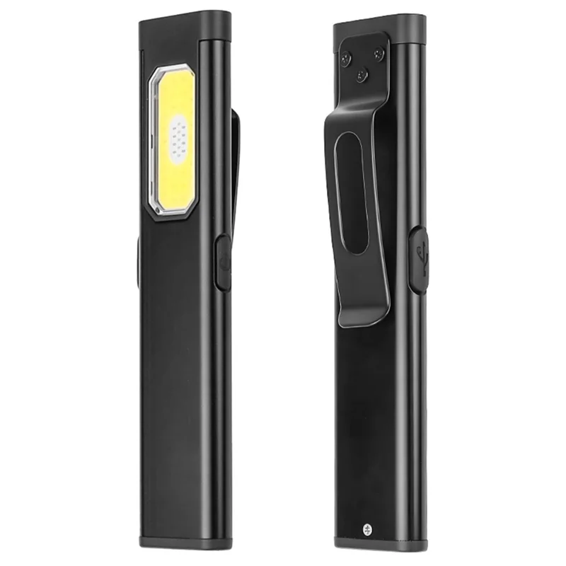 Linterna de Trabajo LED COB Portátil X615 con Imán Trasero/Clip para Exterior - Negro